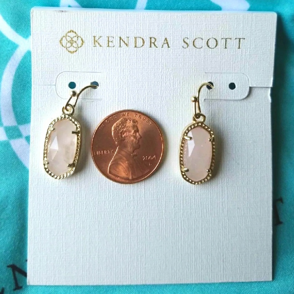 ❌SOLD❌ Kendra Scott Lee Rose Quartz - Picture 3 of 5
